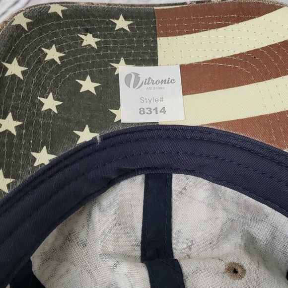 REALTREE Grizzley Snapback Vitronic 8314 Hat Camo/Flag NWT - Picture 4 of 7